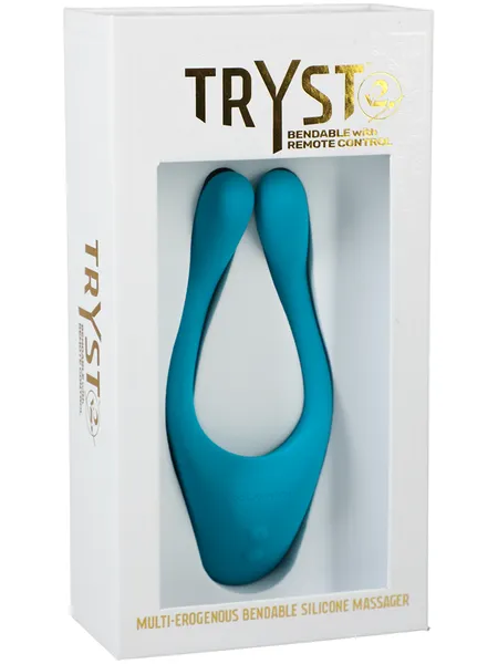 Doc Johnson TRYST V2 Bendable Multi Erogenous Zone Massager wi te Teal Vibrators