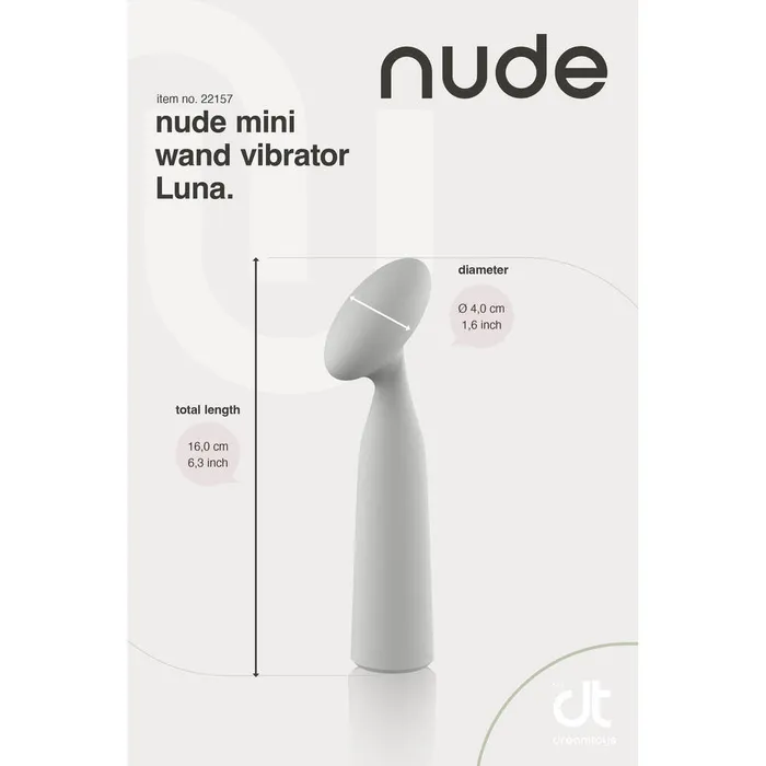 Dream Toys Female Sex Toys Nude Luna Mini Wand Vibrator