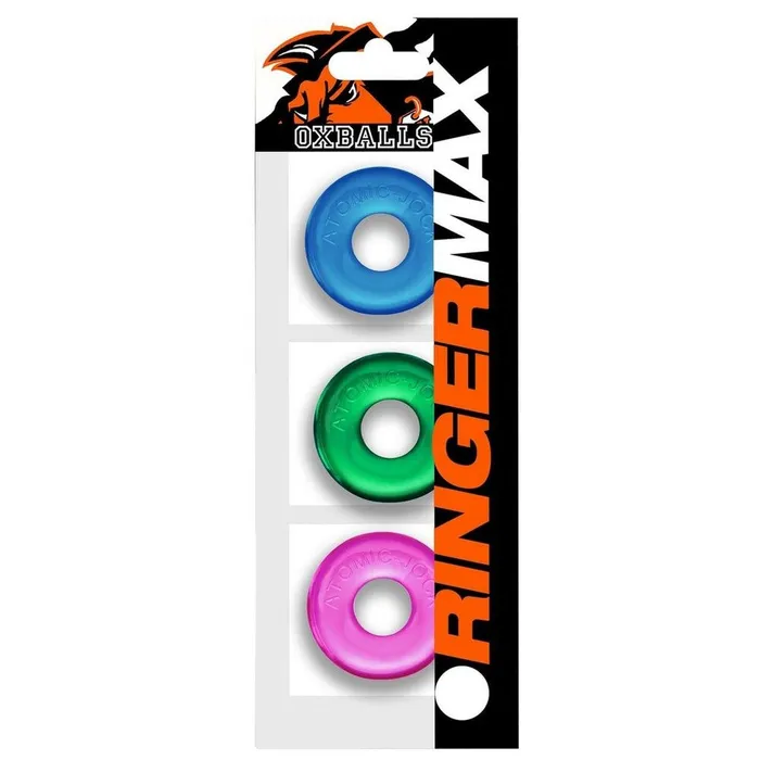 Enhancers Oxballs Ringer Max Cockring 3 Pack Coloured OXBALLS