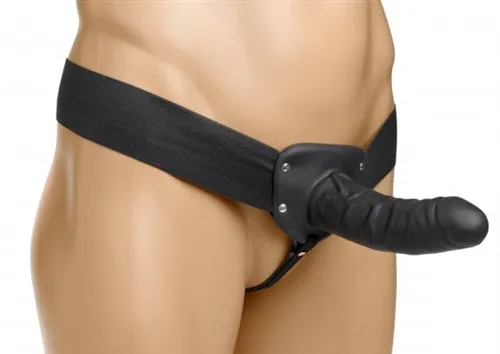 Erection Assist Hollow Strap on Black XR Brands Size Matters Female Sex Toys Erection Assist Hollow Strap on Black XR Brands Size Matters Female Sex Toys