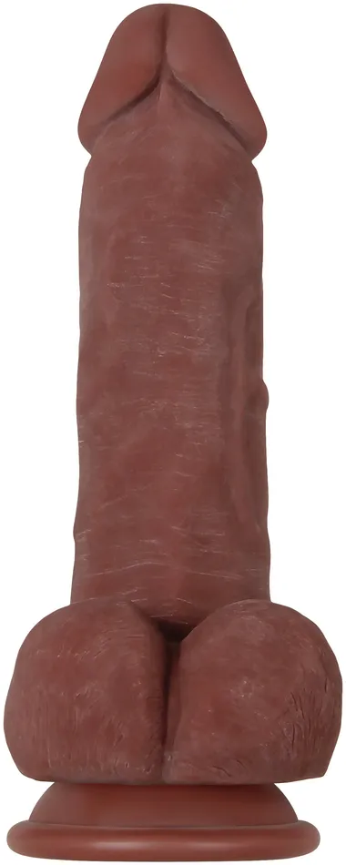 Evolved Novelties Dildos Real Supple Poseable Girthy Dark 85 Inch