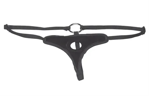 Female Sex Toys Lux Fetish Black Velvet Bikini StrapOn