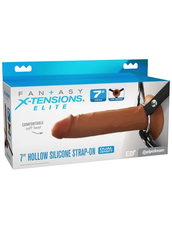 Female Sex Toys Pipedream Products Fantasy XTensions Elite 7 in Silicone Hollow Strapon Dual Density Brown Female Sex Toys Pipedream Products Fantasy XTensions Elite 7 in Silicone Hollow Strapon Dual Density Brown