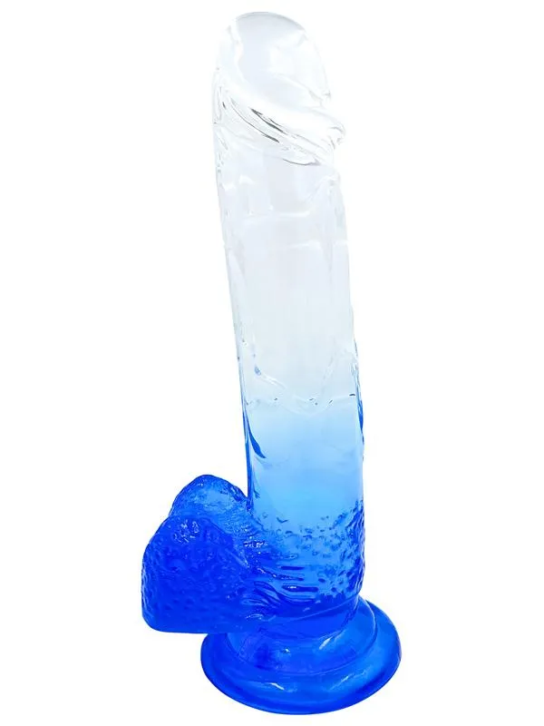 Female Sex Toys Playful Playful Riders 9 in Cock with Balls Blue