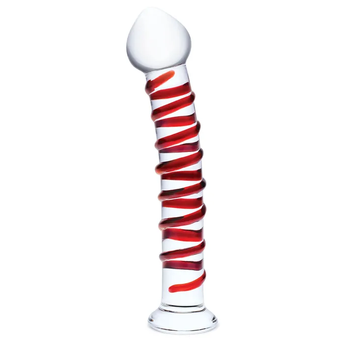 Glas Dildos 10 Inch Mr Swirly Dildo Redclear