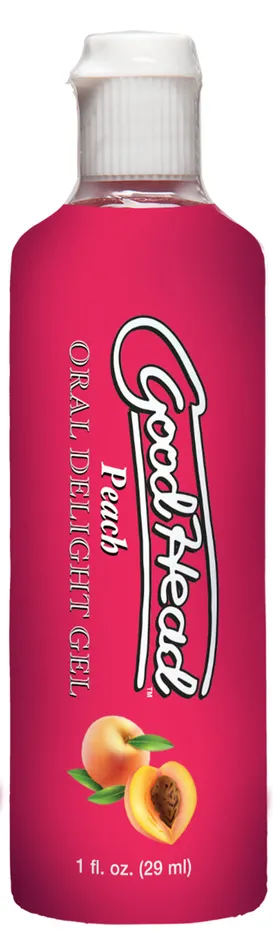 Goodhead Oral Delight Gel Peach 1 Oz Bulk Doc Johnson Enhancers