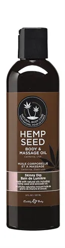 Hemp Seed Massage and Body Oil Skinny Dip 8 Fl Oz 237ml Earthly Body Couples Hemp Seed Massage and Body Oil Skinny Dip 8 Fl Oz 237ml Earthly Body Couples