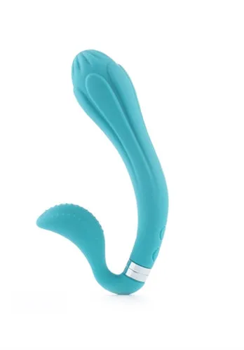 Holiday Blowout Sale Vibrators Lady Jadore 360 Reversible Tulip Turquoise