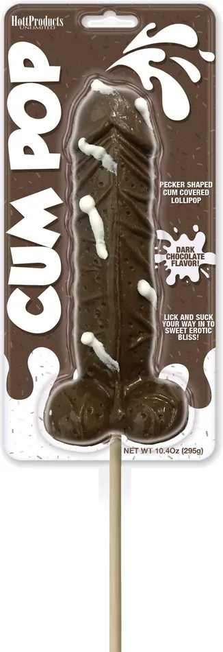 Hott Products Dildos Cum Cock Pops Dark Chocolate