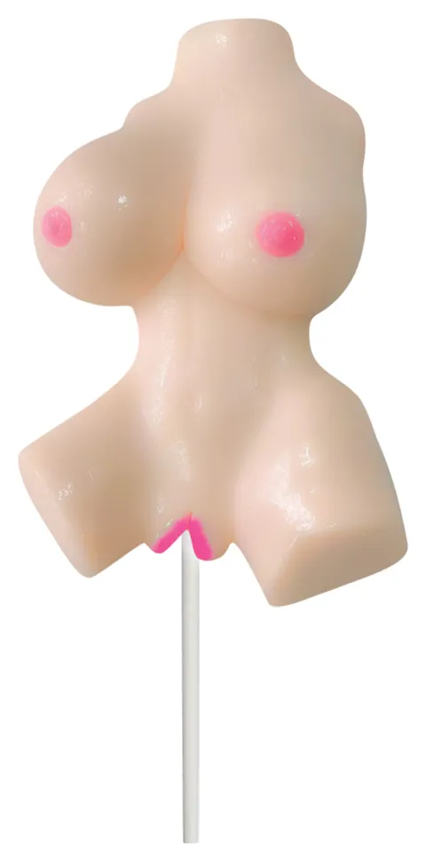 Hott Products Lusty Lickers Female Torso Pop Vanilla Dildos