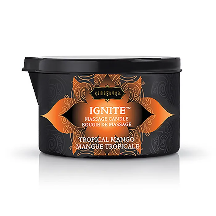 Ignite Tropical Mango Massage Candle 6 Oz Kama Sutra Couples