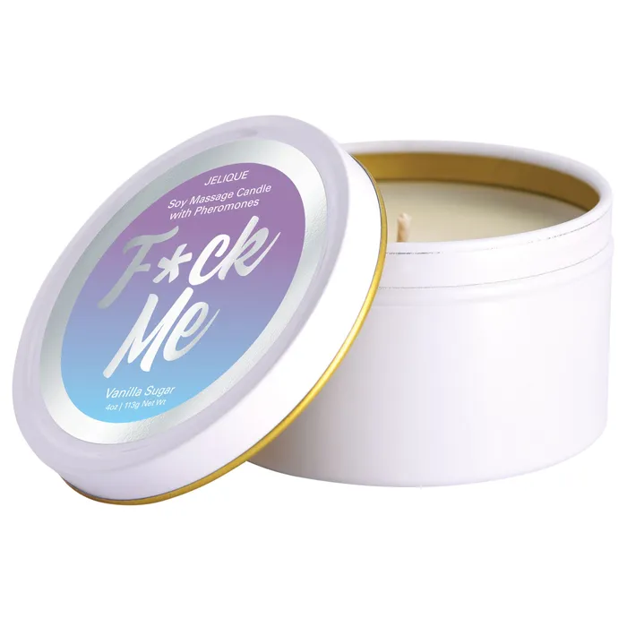 Jelique Products Dildos Mood Candle Fuck Me Vanilla Sugar 4 Oz Jar