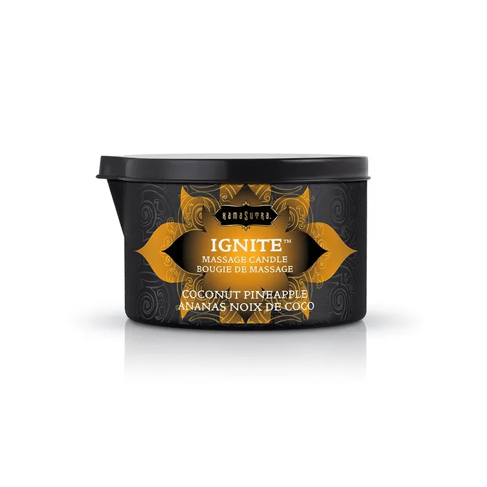Kama Sutra Couples Ignite Coconut Pineapple Massage Candle 6 Oz