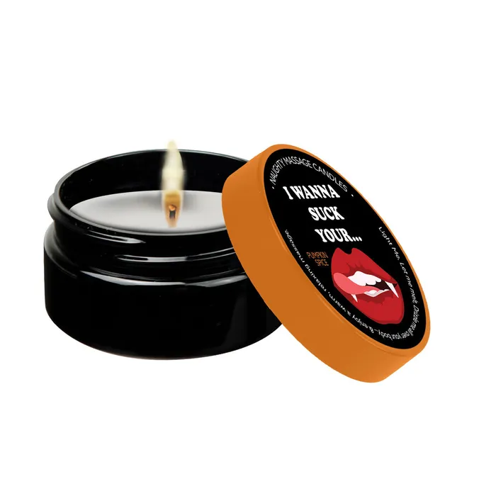 Kama Sutra Couples Naughty Massage Candle I Wanna Suck Your Pumpkin Spice
