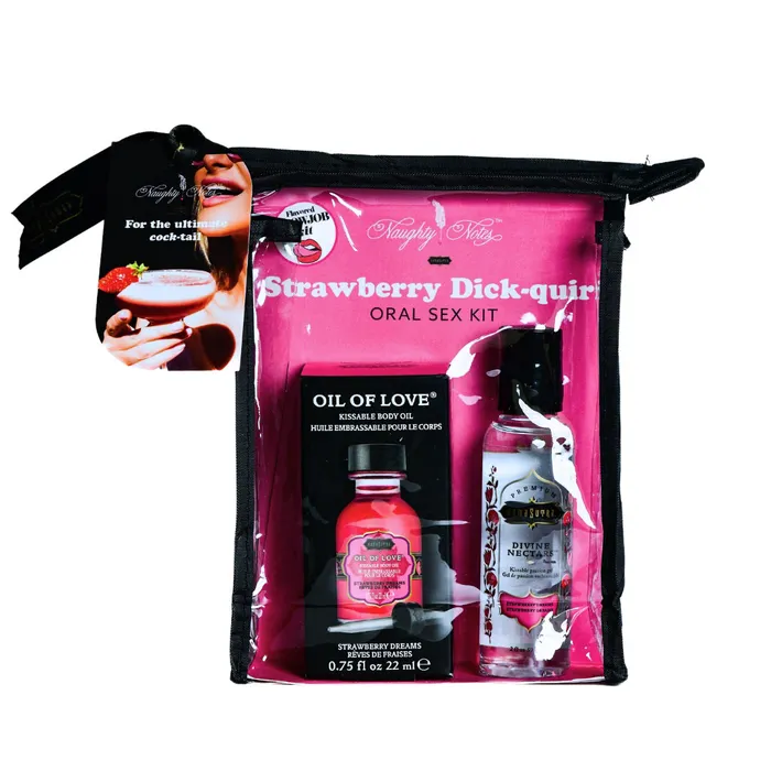Kama Sutra Couples Strawberry DickQuiri Oral Sex Kit 75 Oz