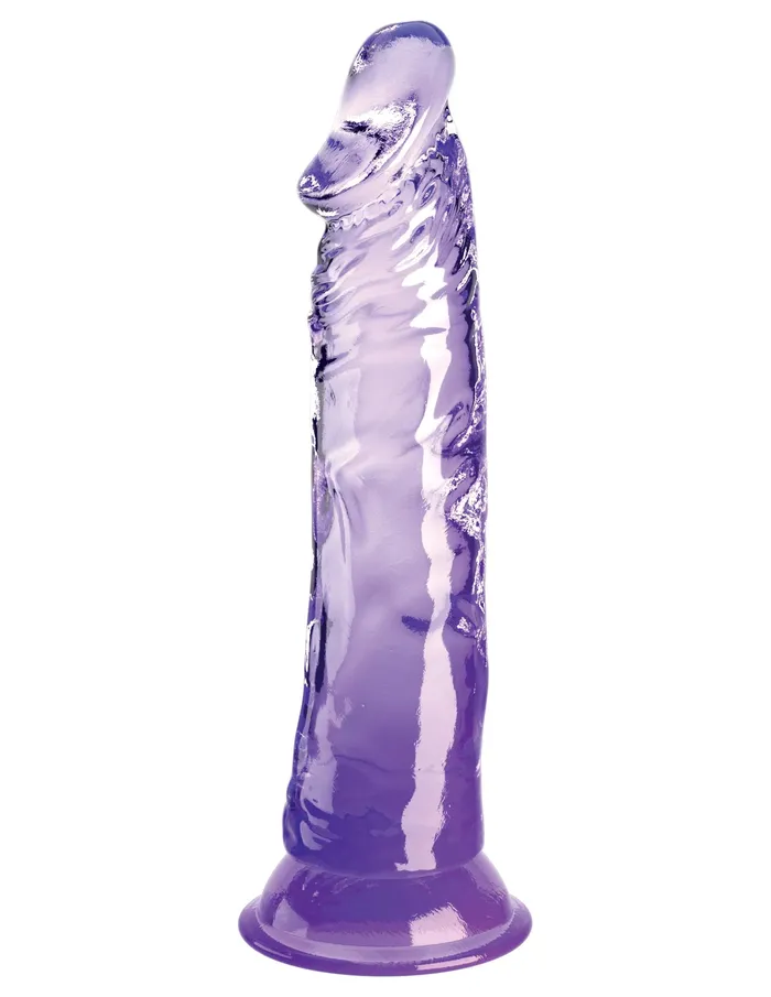 King Cock Clear 8 Inch Purple Pipedream Dildos