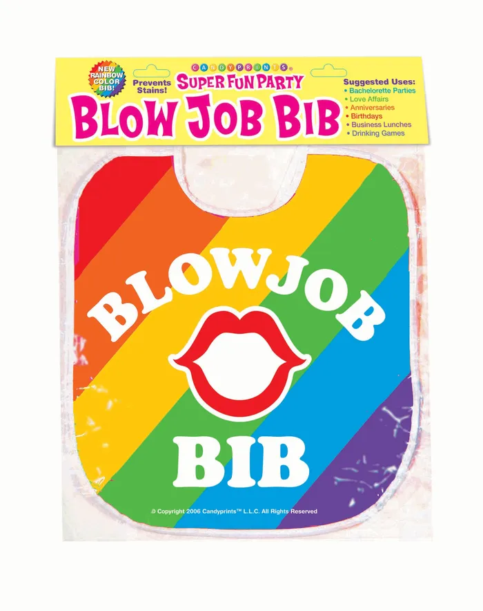 Little Genie Blow Job Bib Rainbow Anal