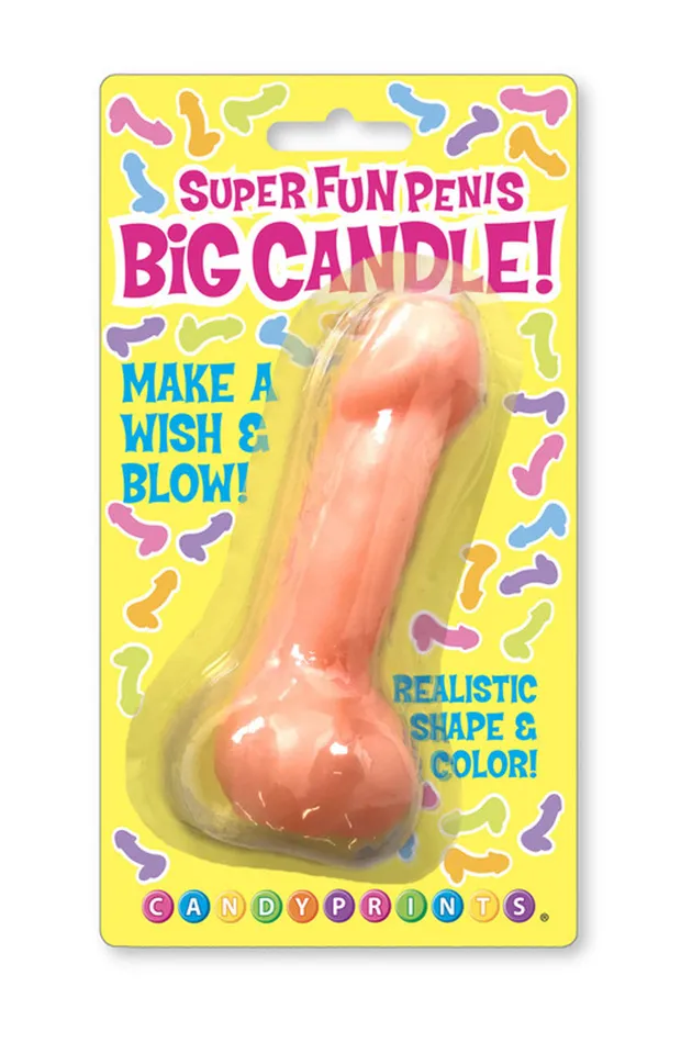 Little Genie Male Sex Toys Super Fun Big Penis Candle Pink