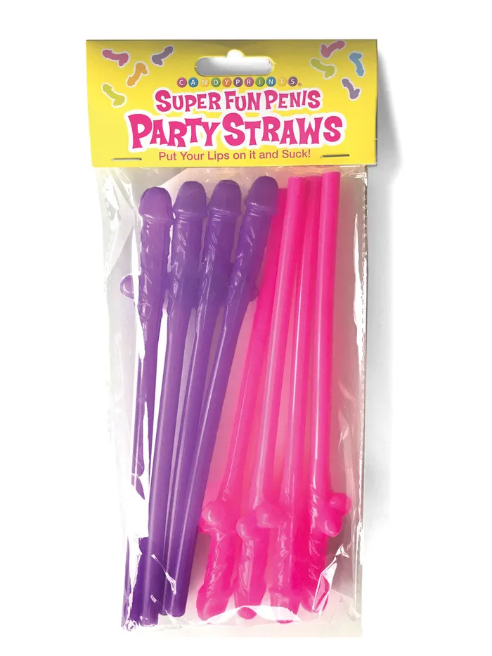 Little Genie Male Sex Toys Super Fun Penis Party Straws