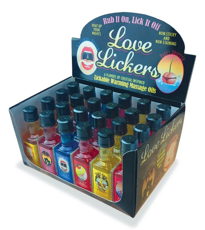 Little Genie Vibrators Love Lickers 24 Count Assorted Display