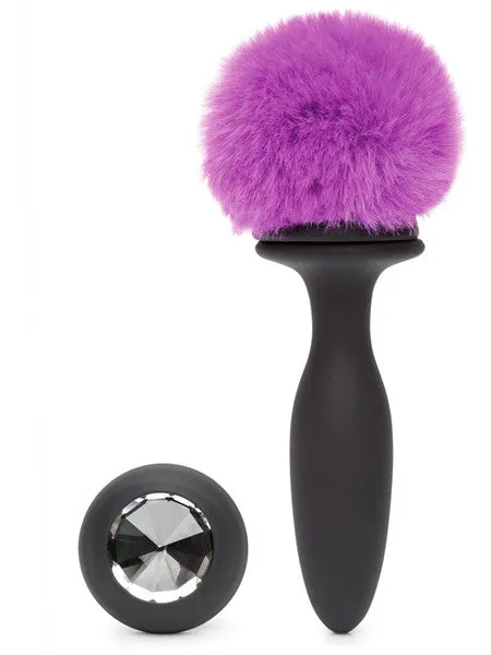 Lovehoney Anal Happy Rabbit Rechargeable Vibrating Butt Plug Small BlackPurple Lovehoney Anal Happy Rabbit Rechargeable Vibrating Butt Plug Small BlackPurple
