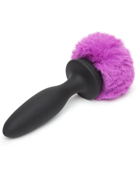 Lovehoney Anal Happy Rabbit Rechargeable Vibrating Butt Plug Small BlackPurple