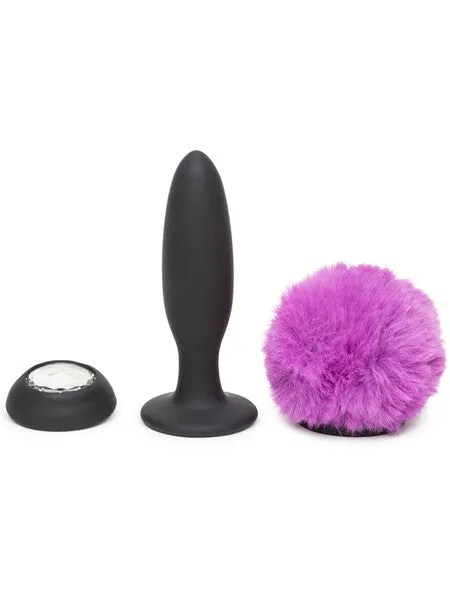 Lovehoney Anal Happy Rabbit Rechargeable Vibrating Butt Plug Small BlackPurple