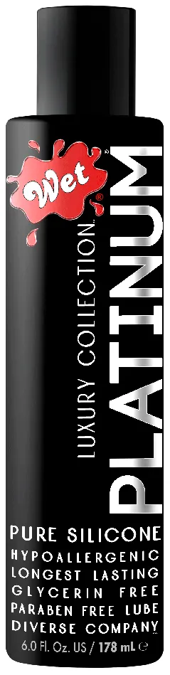 Lubricants Wet Wet Platinum Luxury Silicone Lubricant 6 Fl Oz