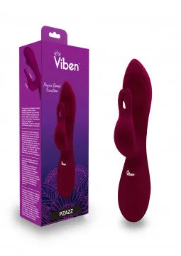 LuvMyToyz Vibrators Pzazz Ruby Rechargeable Thumping Rabbit HP