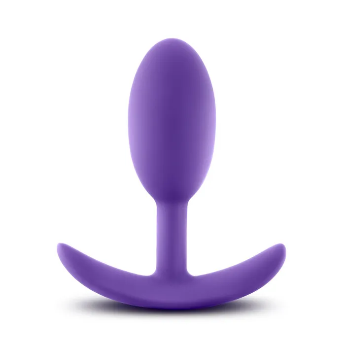 Luxe Wearable Vibra Slim Plug Medium Purple Blush Anal