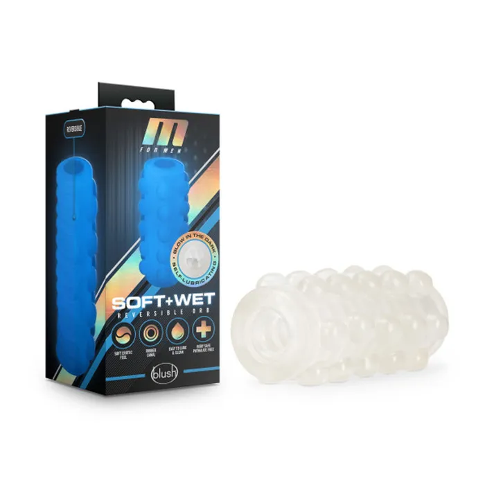 Male Sex Toys Blush Novelties M for Men Soft and Wet Reversible Orb Frosted Male Sex Toys Blush Novelties M for Men Soft and Wet Reversible Orb Frosted