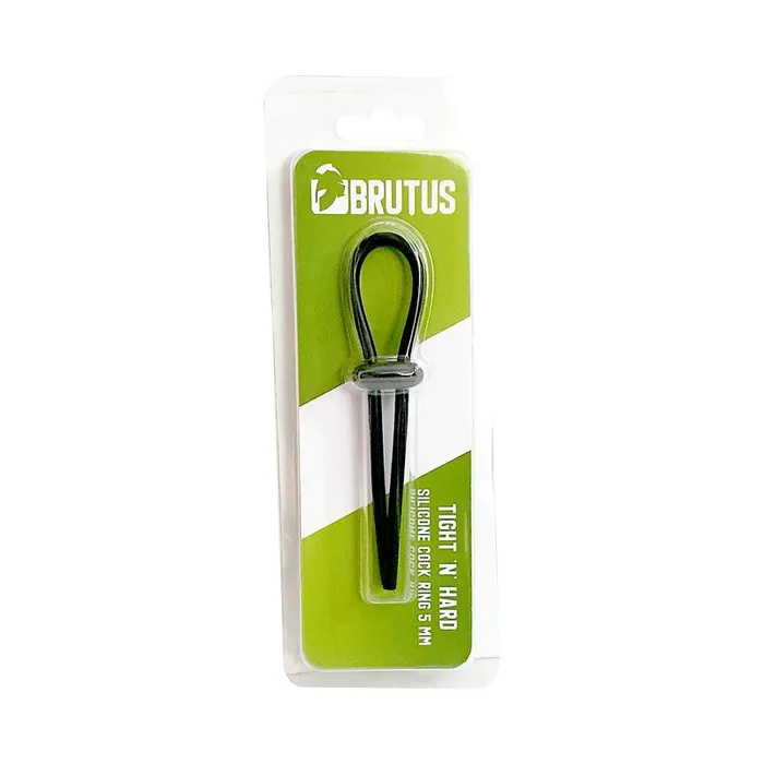 Male Sex Toys Brutus Tight N Hard Silicone Cock Ring 5 mm Black