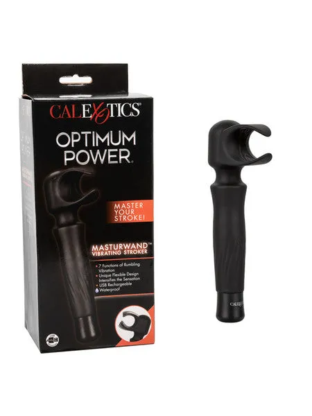 Male Sex Toys CalExotics Optimum Power Masturwand Vibrating Stroker