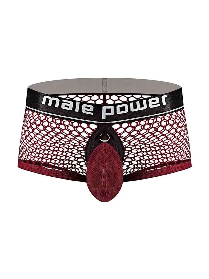 Male Sex Toys Cock Pit Net Mini Cock Ring Short Small Burgundy Male Power