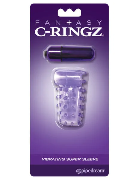 Male Sex Toys Fantasy CRingz Vibrating Super Sleeve Purple Pipedream Products Male Sex Toys Fantasy CRingz Vibrating Super Sleeve Purple Pipedream Products