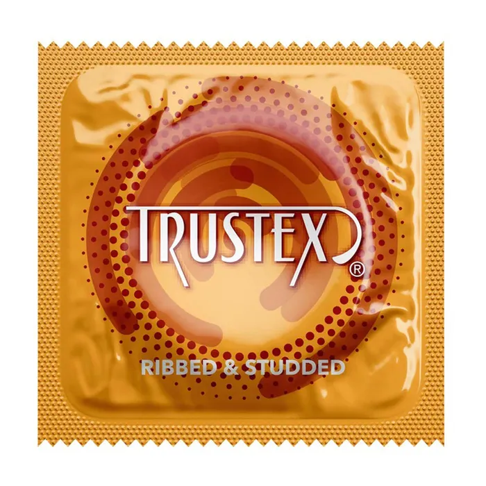 Male Sex Toys Lifestyle Condoms Trustex Ribbed and Studded 1000 Piece Case