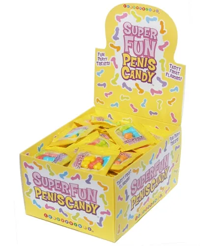 Male Sex Toys Little Genie Super Fun Penis Candy 100 Piece pop Display 3g Bags Male Sex Toys Little Genie Super Fun Penis Candy 100 Piece pop Display 3g Bags