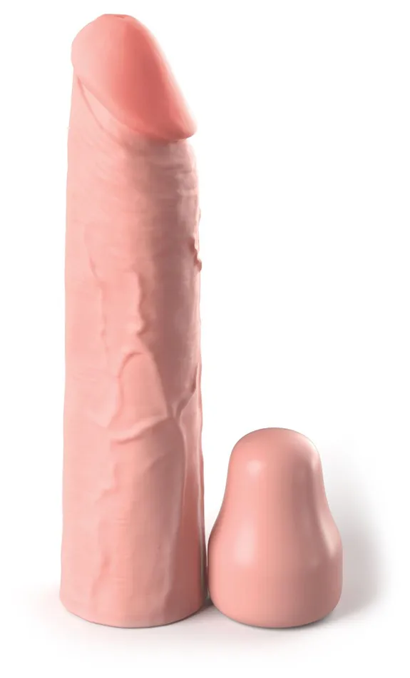 Male Sex Toys Pipedream Products Fantasy Xtensions Elite 7 in Sleeve with 1 in Plug Light