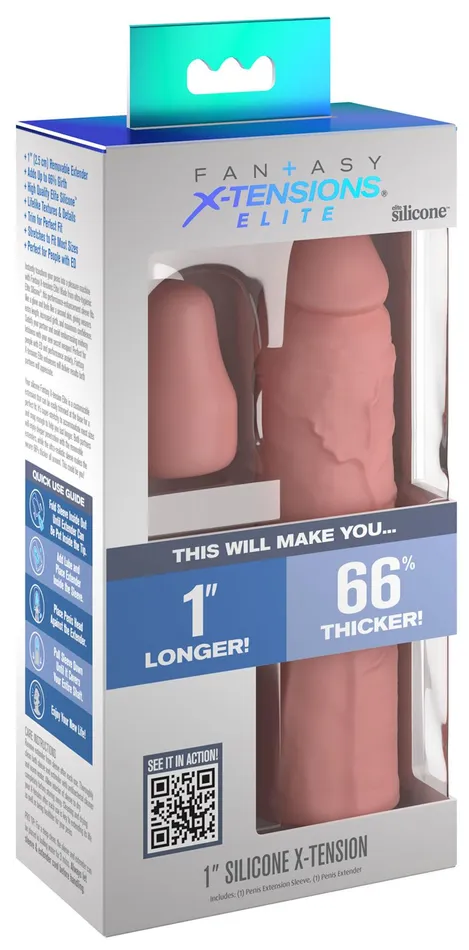 Male Sex Toys Pipedream Products Fantasy Xtensions Elite 7 in Sleeve with 1 in Plug Light Male Sex Toys Pipedream Products Fantasy Xtensions Elite 7 in Sleeve with 1 in Plug Light
