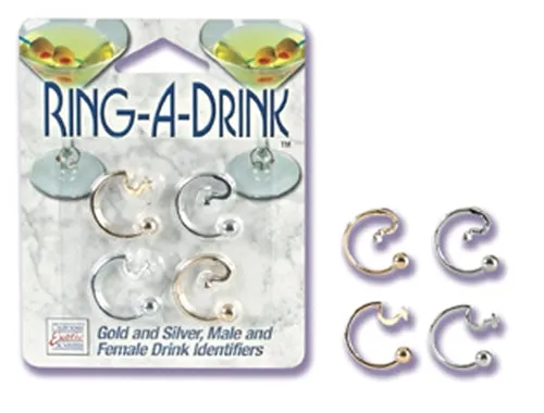 Male Sex Toys Sale Ring a Drink Gold and Silver Male and Female Drink Identifiers Male Sex Toys Sale Ring a Drink Gold and Silver Male and Female Drink Identifiers