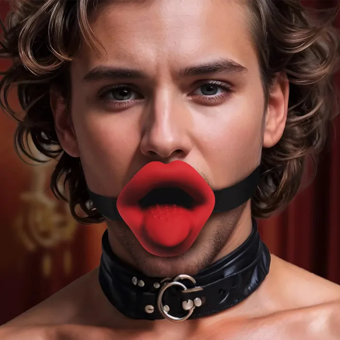 Master Series Vibrating Sissy Mouth Gag XR Brands Male Sex Toys
