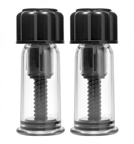 Maxxx Powerful Nipple Suckers Black XR Brands Master Series Anal