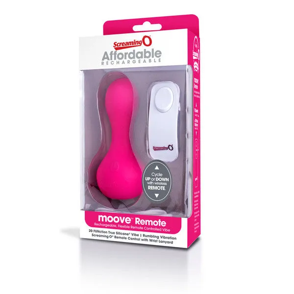 moove Remote Vibe Pink 6 Pack Screaming O Vibrators moove Remote Vibe Pink 6 Pack Screaming O Vibrators