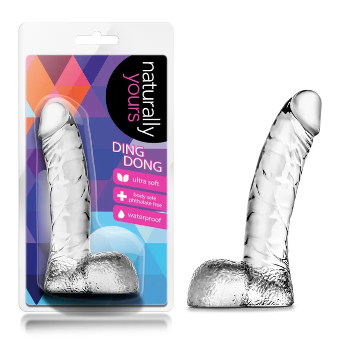Naturally Yours Ding Dong Clear Blush Dildos