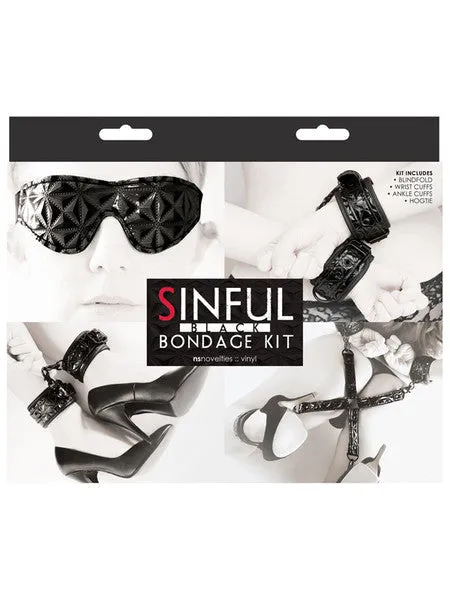NS Novelties Anal Sinful Bondage Kit Black