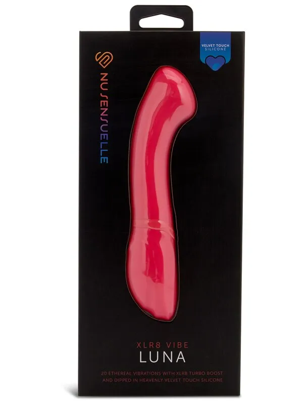 Nu Sensuelle Luna Velvet Touch Vibe With Turbo Boost Hot Pink Novel Creations Vibrators Nu Sensuelle Luna Velvet Touch Vibe With Turbo Boost Hot Pink Novel Creations Vibrators