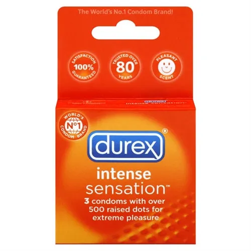Paradise Marketing Enhancers Durex Intense Sensation 3 Pack