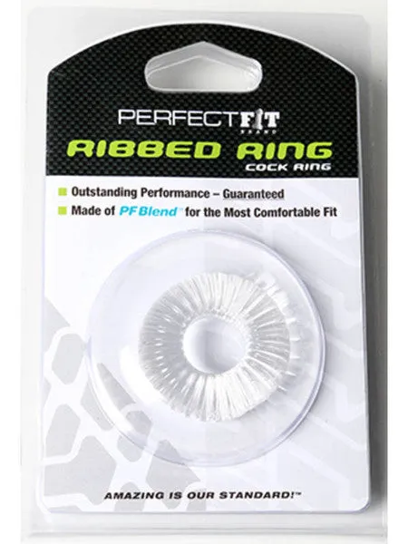 Perfect Fit Male Sex Toys Ribbed Ring Clear Perfect Fit Male Sex Toys Ribbed Ring Clear