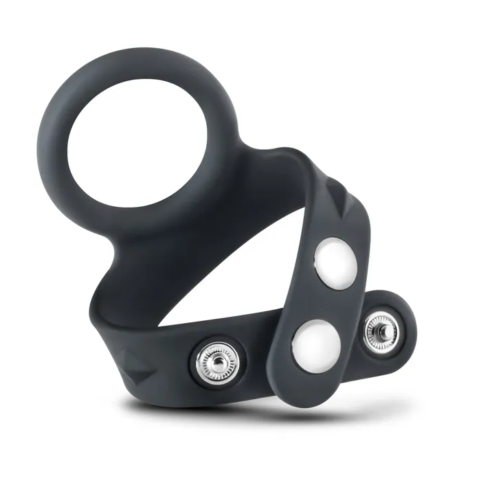 Performance Vs7 Silicone Cock Ball Strap Large Black Blush Male Sex Toys