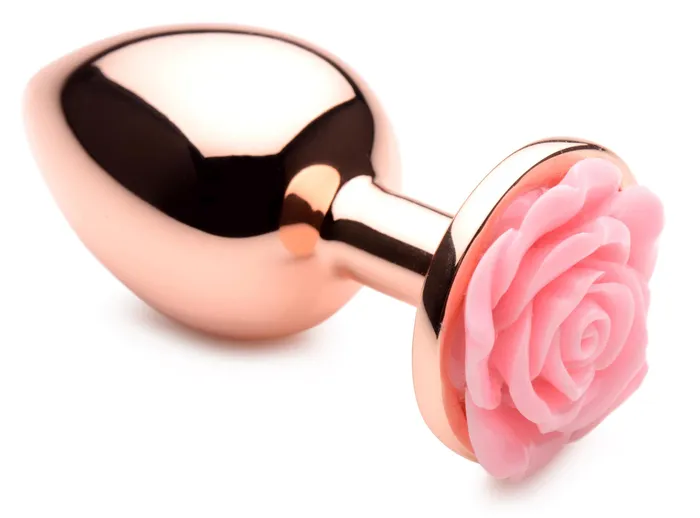 Pink Rose Gold Anal Plug Large XR Brands Booty Sparks Anal
